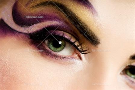 تصویر با کیفیت چشم و طراحی سایه چشم